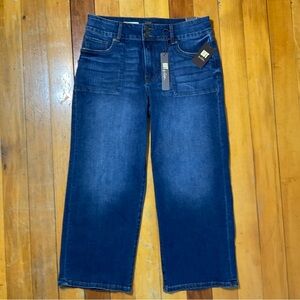 KUT from the Kloth Women's Lucy High Rise Wide Leg Jeans Medium Blue Sz 8 NWT